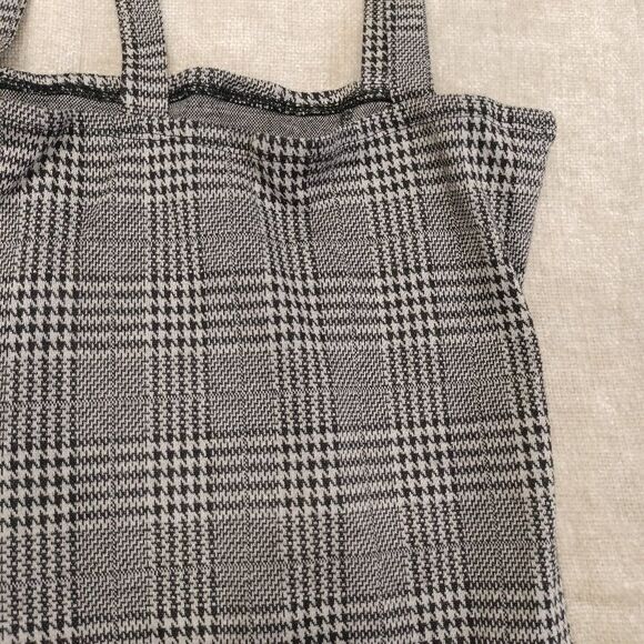 Heart and Hips Plaid Houndstooth Black and White Mini Dress Size Small - Picture 7 of 7